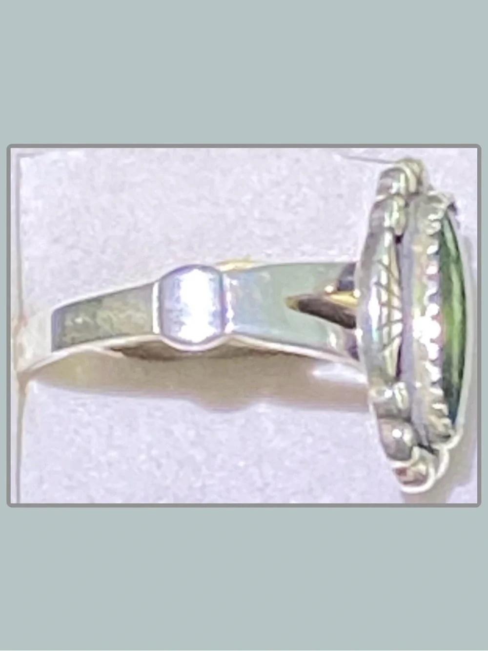 Vintage WMCO Wheeler Sterling Silver Paua Abalone Shell Navajo Style